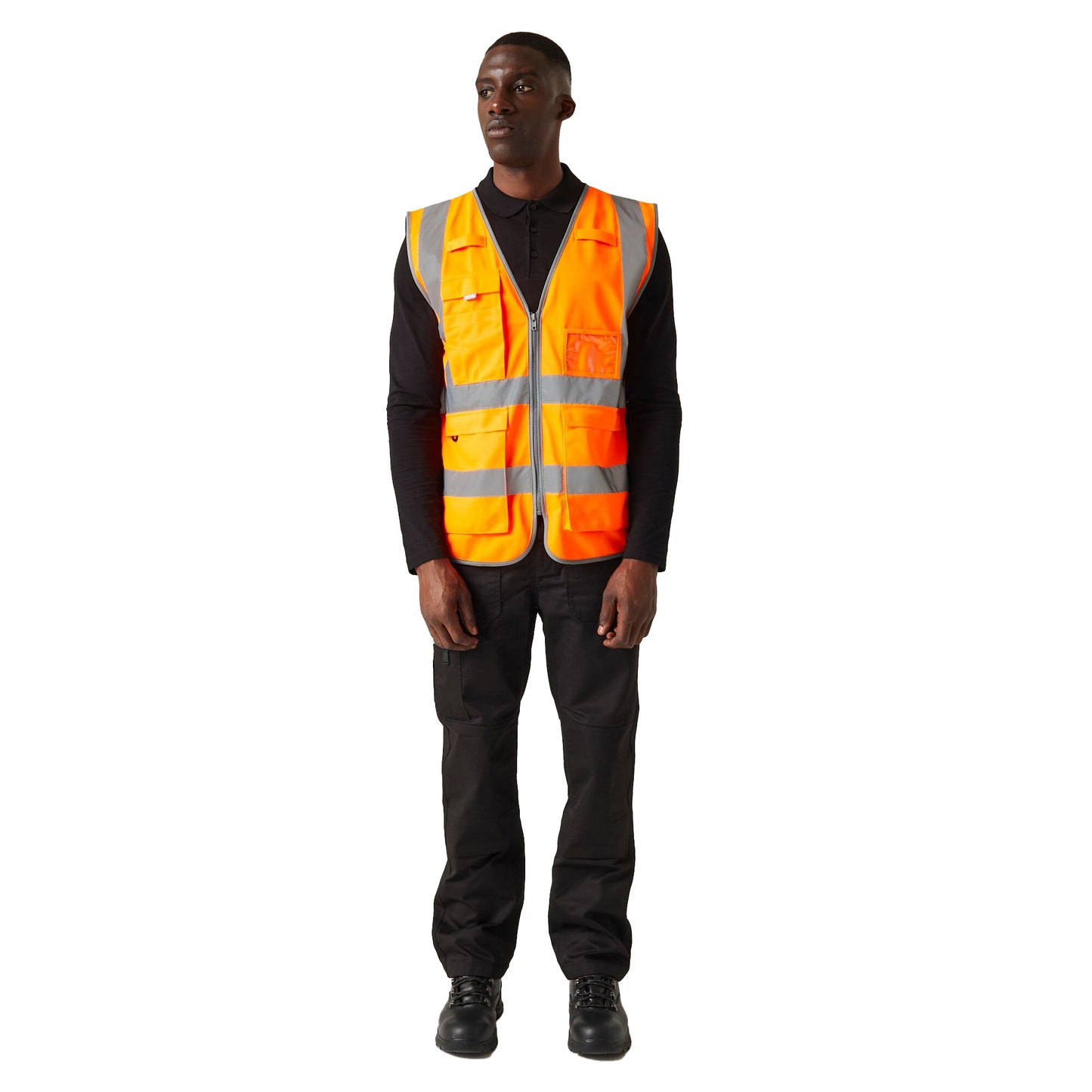 Orange - Pack Shot - Regatta Professional Mens Hi-Vis Vest