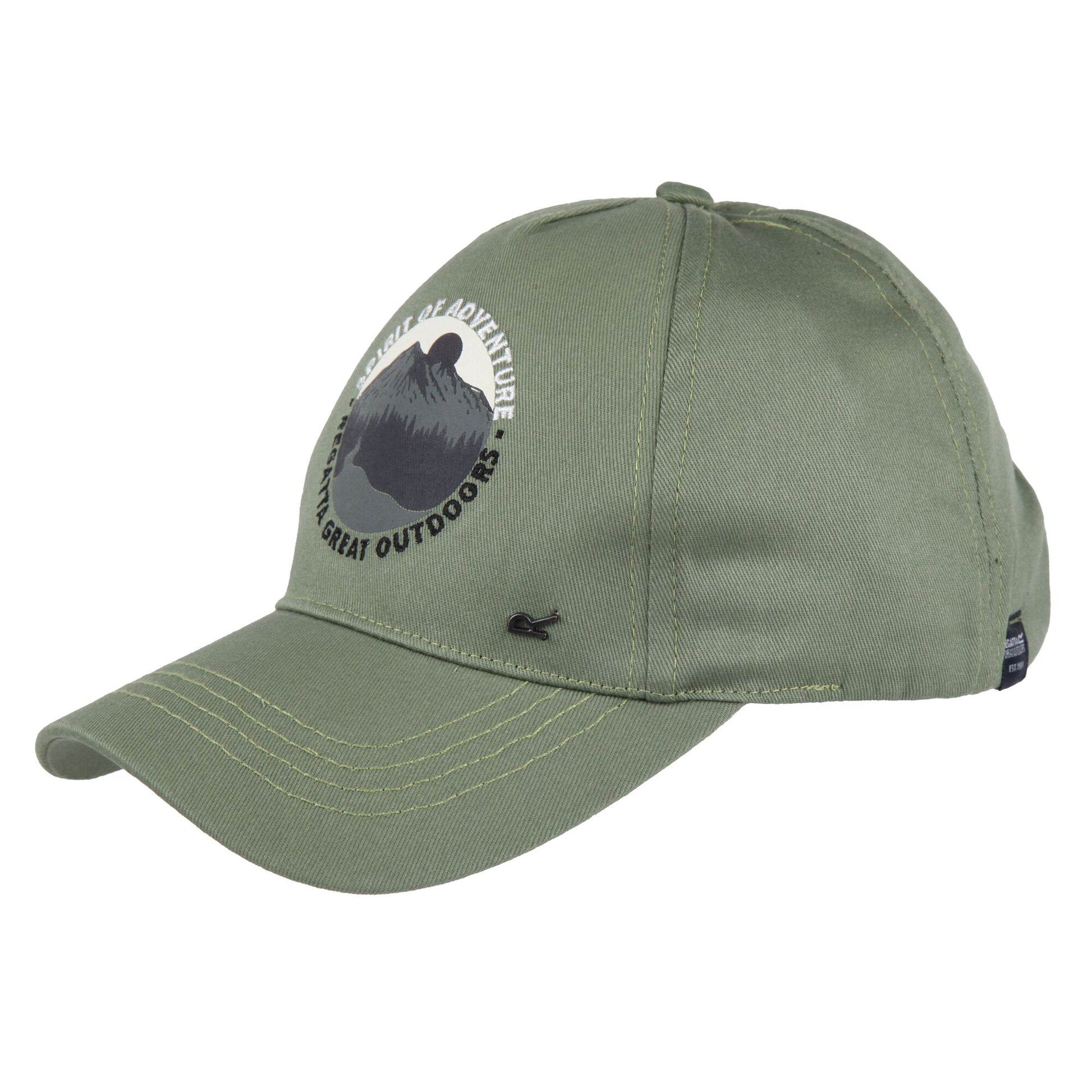 Agave Green - Side - Regatta Childrens-Kids Cuyler III Spirit Of Adventure Baseball Cap