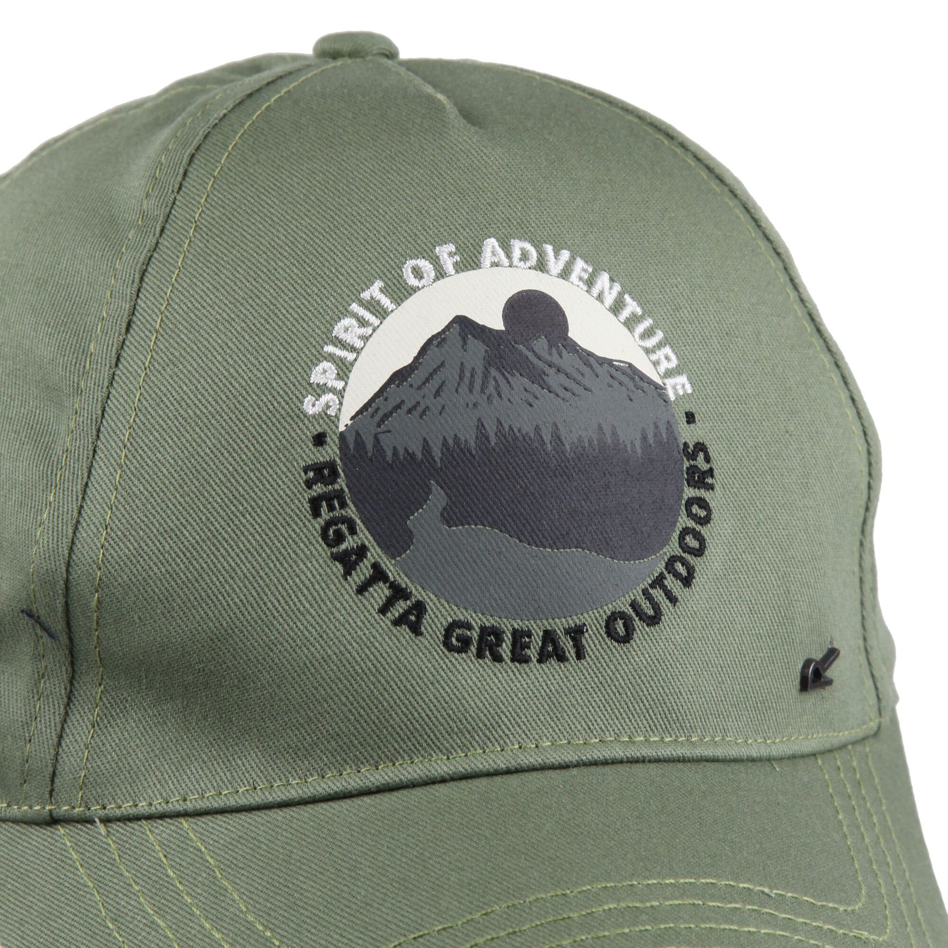 Agave Green - Close up - Regatta Childrens-Kids Cuyler III Spirit Of Adventure Baseball Cap