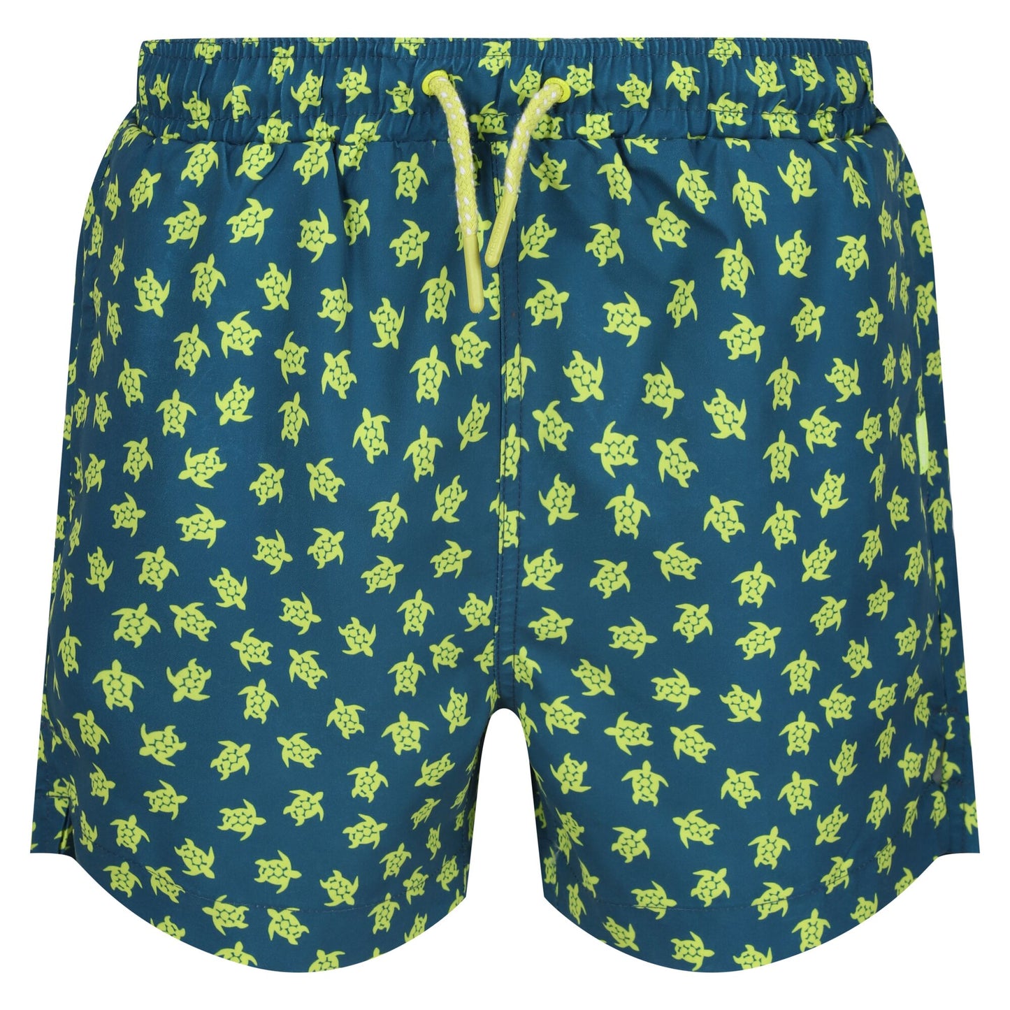 Moroccan Blue - Front - Regatta Boys Skander III Turtle Swim Shorts