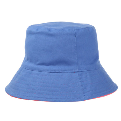 Lake Blue-Shell Pink - Side - Regatta Womens-Ladies Plain Reversible Bucket Hat