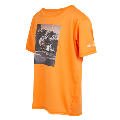 Persimmon - Side - Regatta Childrens-Kids Alvardo VIII Skateboard T-Shirt
