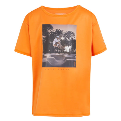Persimmon - Front - Regatta Childrens-Kids Alvardo VIII Skateboard T-Shirt