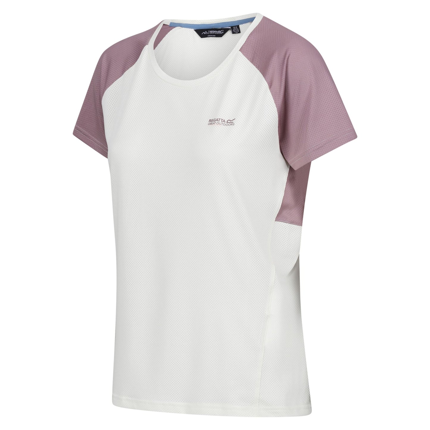 White-Heather - Side - Regatta Womens-Ladies Emera T-Shirt