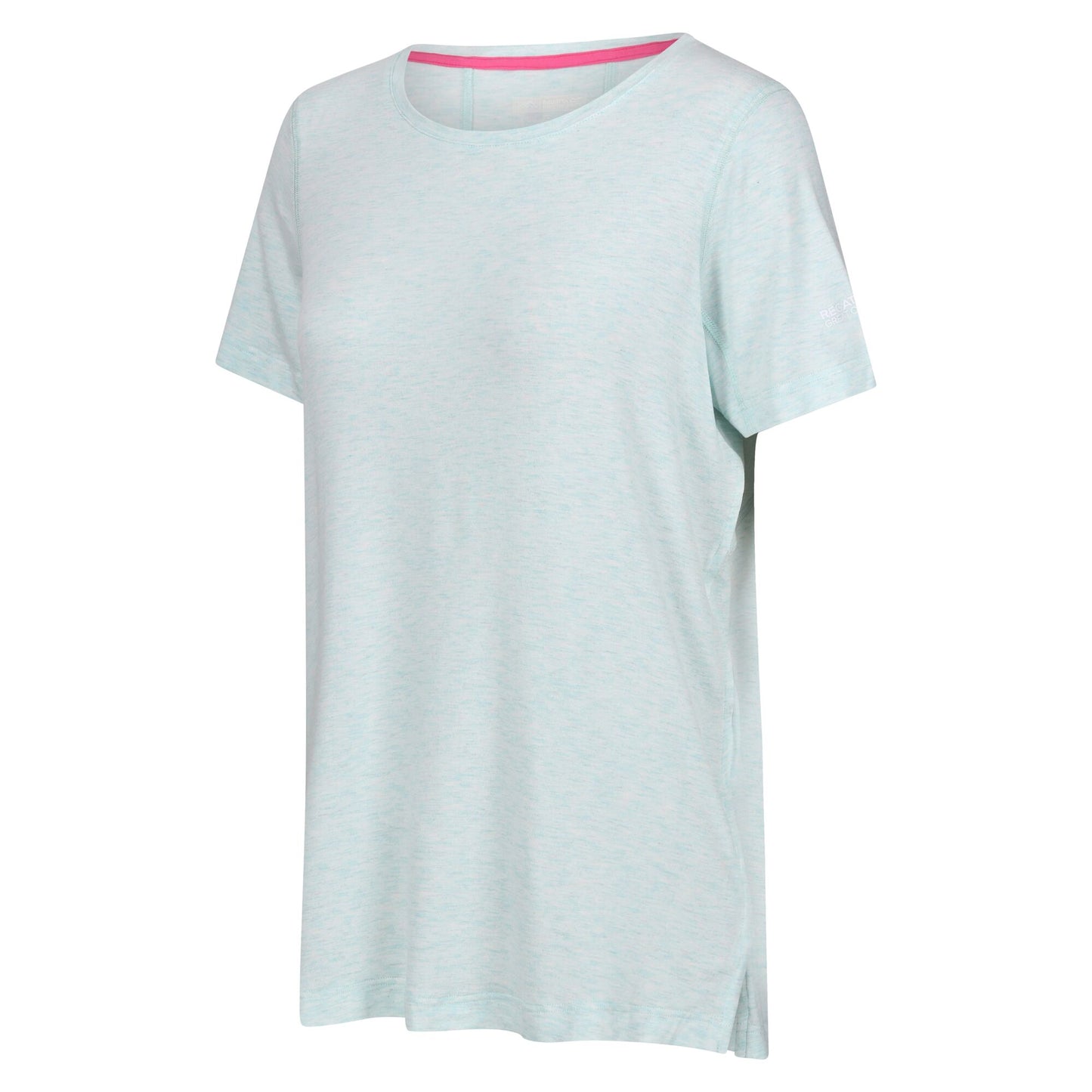 Bleached Aqua - Side - Regatta Womens-Ladies Ballyton T-Shirt