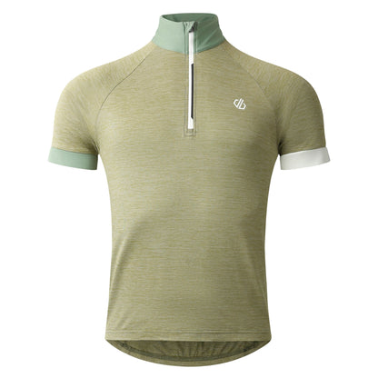 Olivine Green Marl - Front - Dare 2B Mens Pedal It Out II Jersey