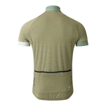 Olivine Green Marl - Back - Dare 2B Mens Pedal It Out II Jersey