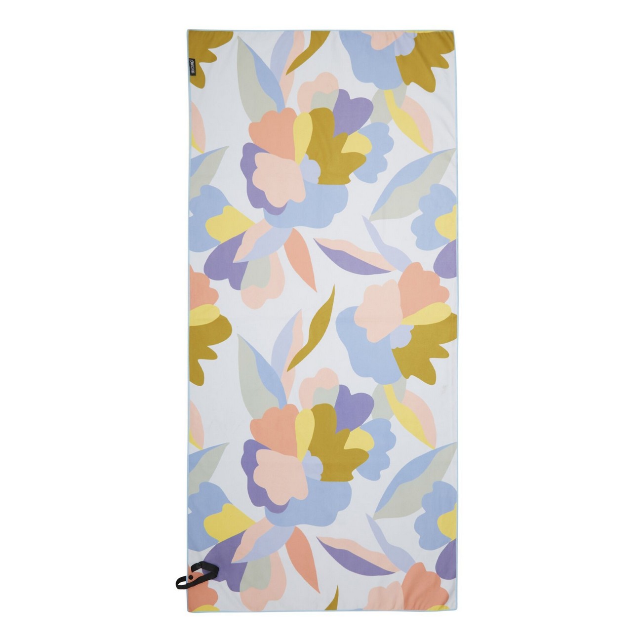 Blue-Pink - Front - Regatta Abstract Floral Microfibre Beach Towel