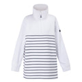 White-Navy - Front - Regatta Womens-Ladies Bayletta Half Placket Sweatshirt