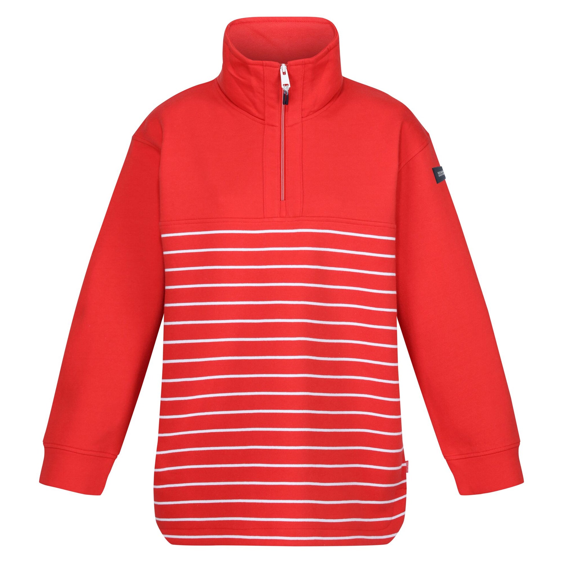 High Risk Red-White - Front - Regatta Womens-Ladies Bayletta Half Placket Sweatshirt