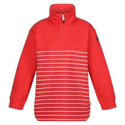 High Risk Red-White - Front - Regatta Womens-Ladies Bayletta Half Placket Sweatshirt