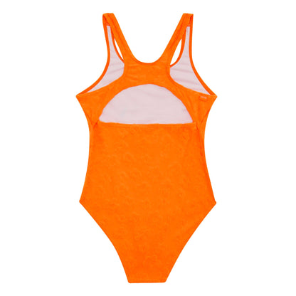 Satsuma - Back - Regatta Girls Katrisse Floral Textured One Piece Swimsuit