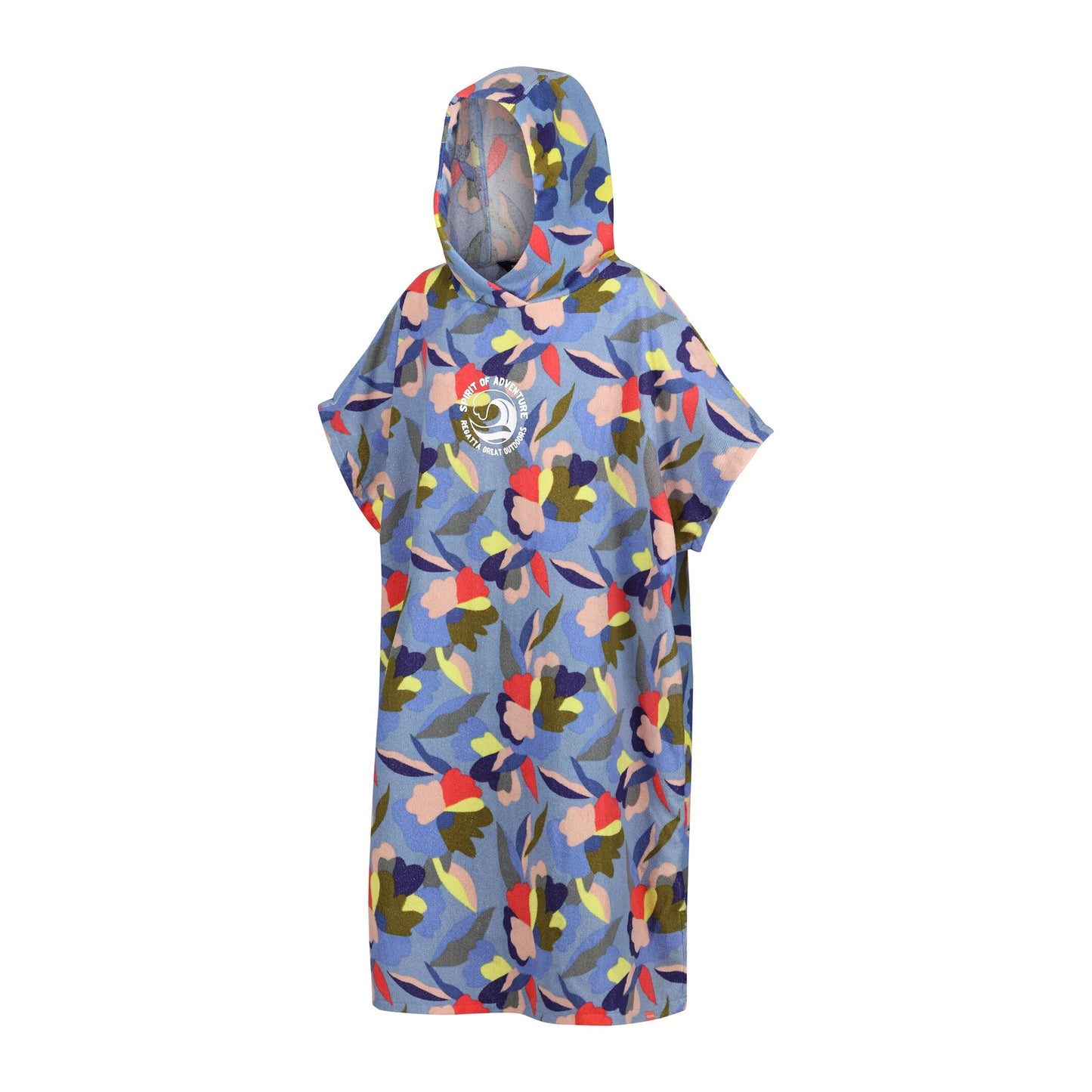 Multicoloured - Side - Regatta Unisex Adult Abstract Floral Hooded Towel