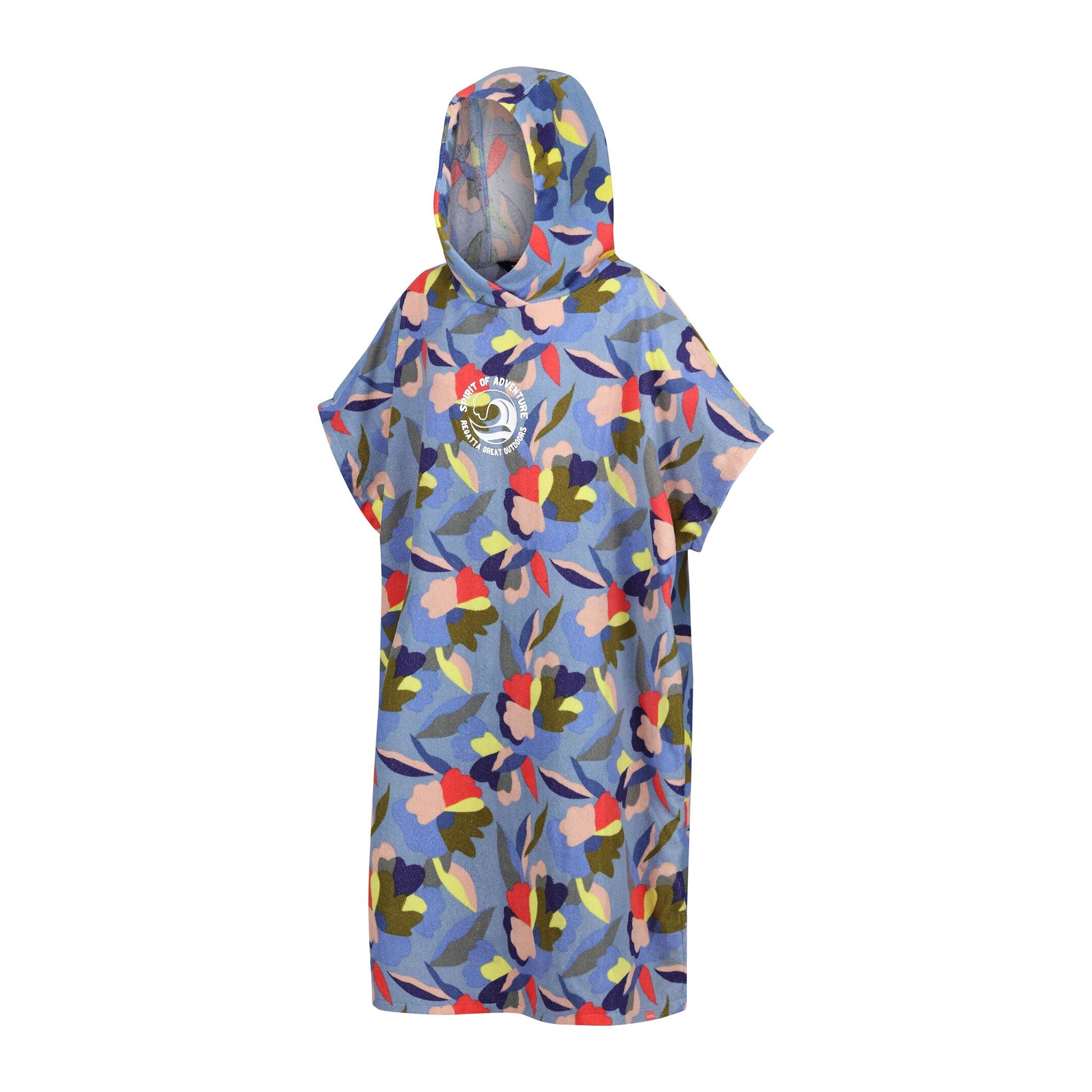 Multicoloured - Side - Regatta Unisex Adult Abstract Floral Hooded Towel