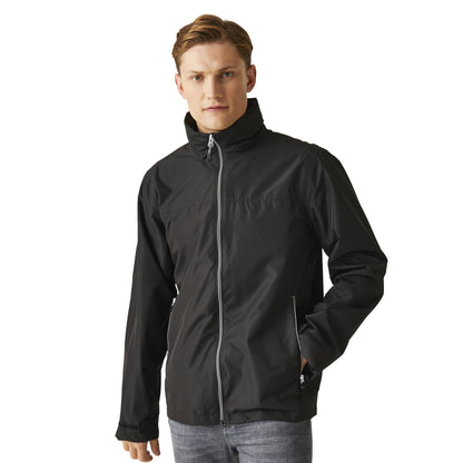Black-Mineral Grey - Side - Regatta Professional Mens Waterproof Soft Shell Jacket