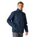 Navy-Classic Red - Side - Regatta Professional Mens Waterproof Soft Shell Jacket
