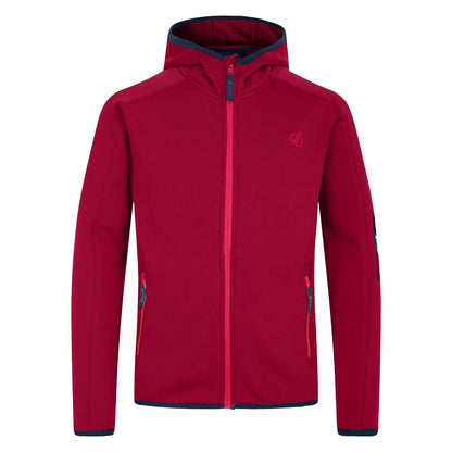 Beetroot - Front - Dare 2B Childrens-Kids Explore Marl Fleece Jacket