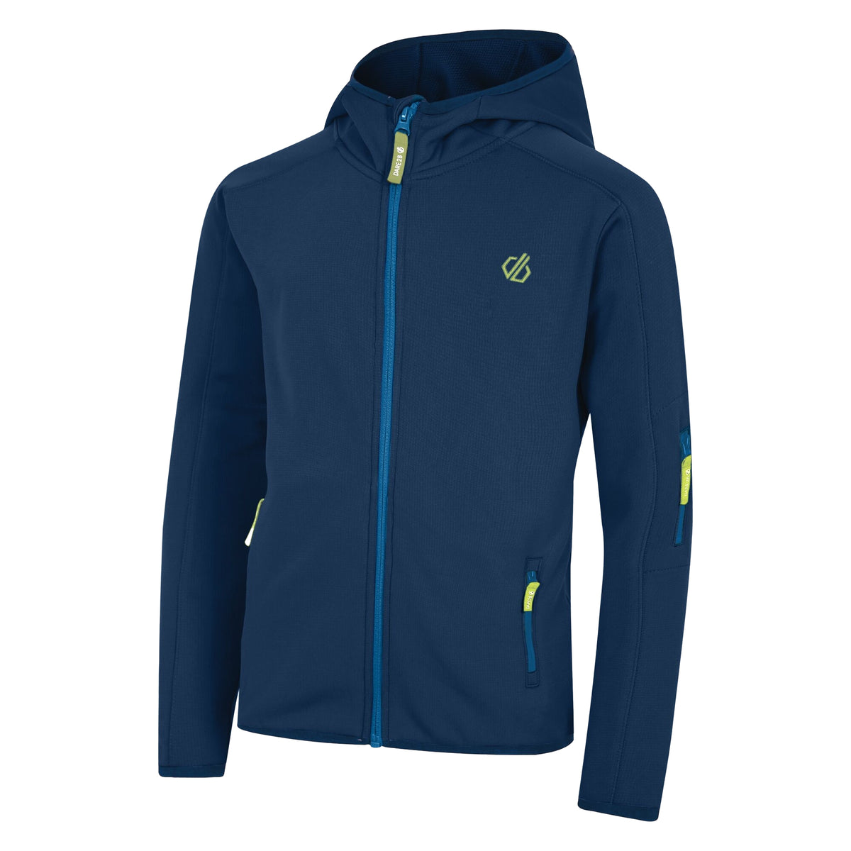Moonlight Denim-Daiquiri Green - Side - Dare 2B Childrens-Kids Explore Marl Fleece Jacket