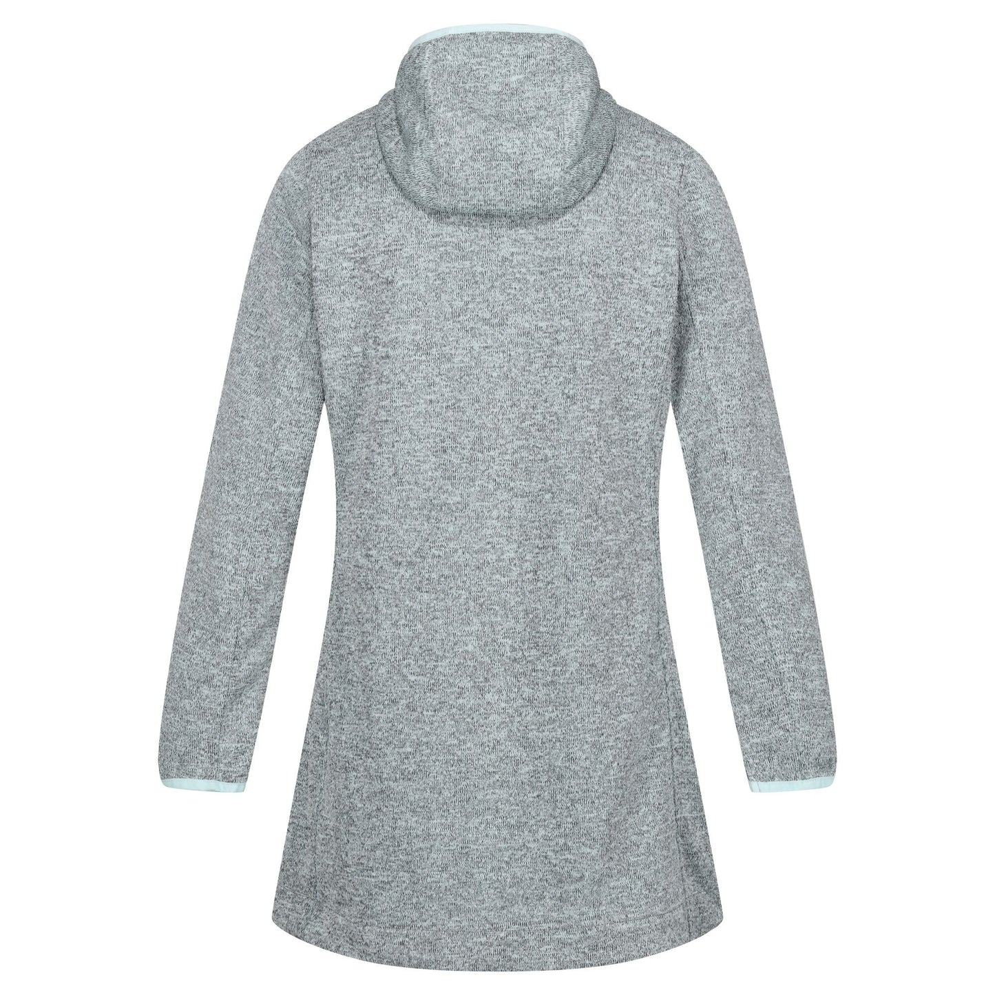 Bleached Aqua-Tahoe Blue - Back - Regatta Womens-Ladies Bloomfield Marl Longline Fleece Jacket