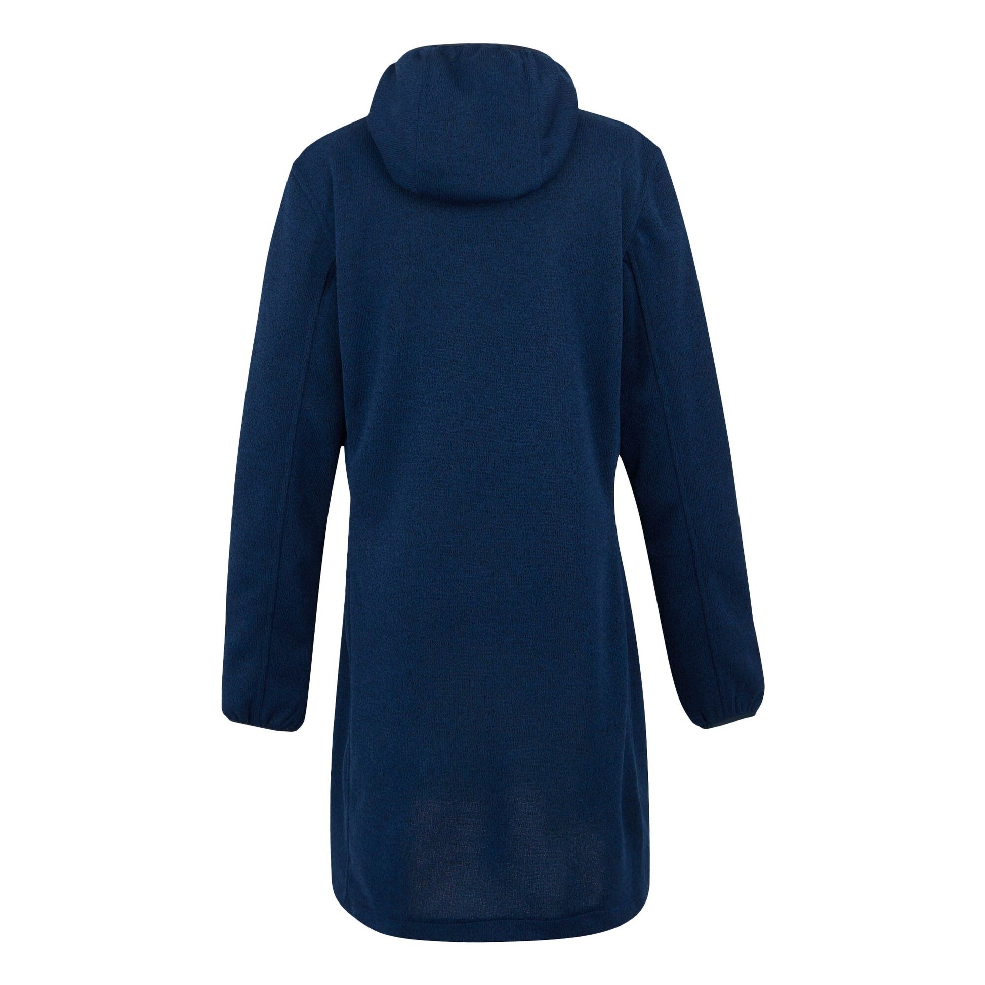 Navy-Icy Morn - Back - Regatta Womens-Ladies Bloomfield Marl Longline Fleece Jacket