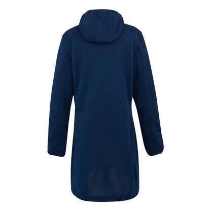 Navy-Icy Morn - Back - Regatta Womens-Ladies Bloomfield Marl Longline Fleece Jacket