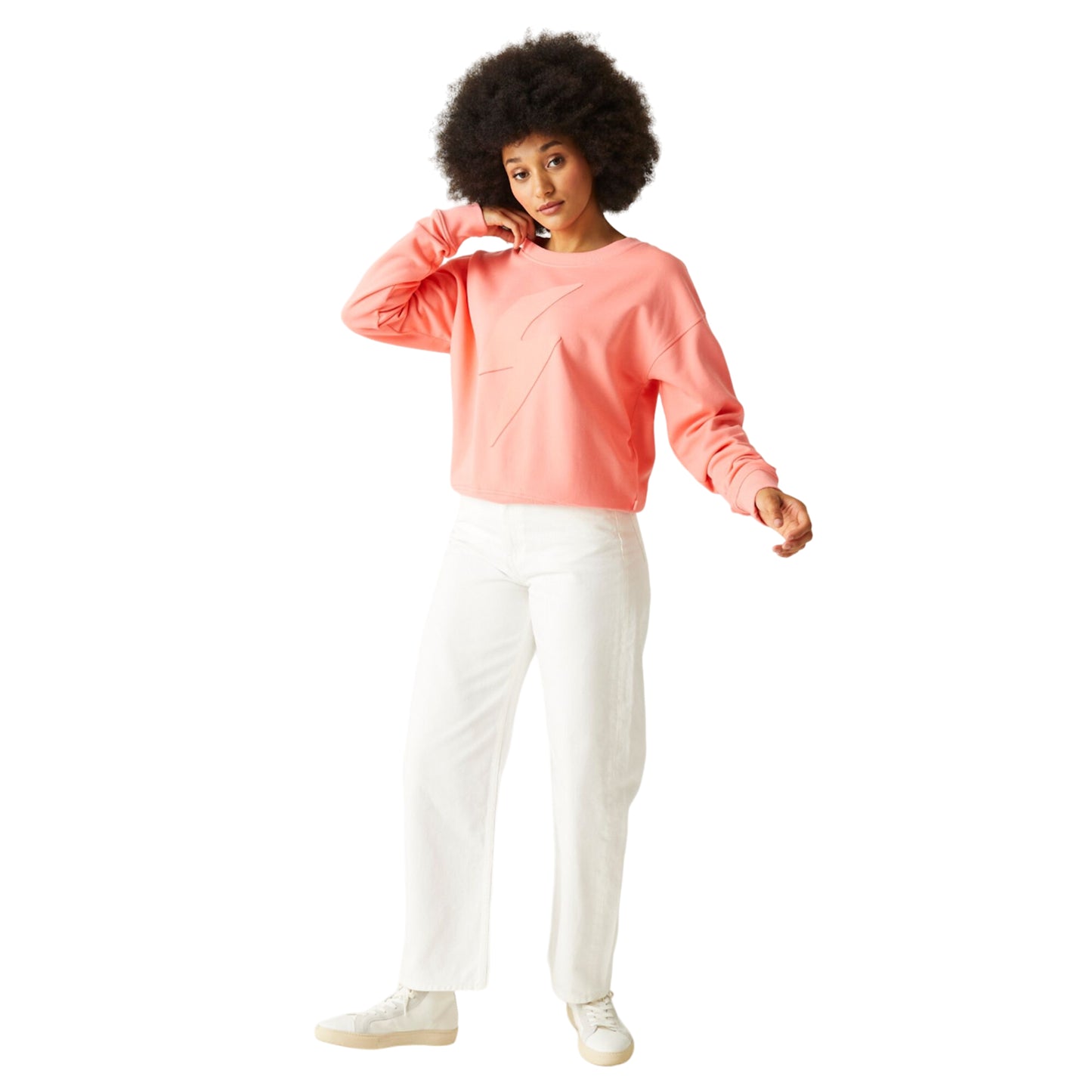 Shell Pink - Pack Shot - Regatta Womens-Ladies Avika Zig Zag Sweatshirt