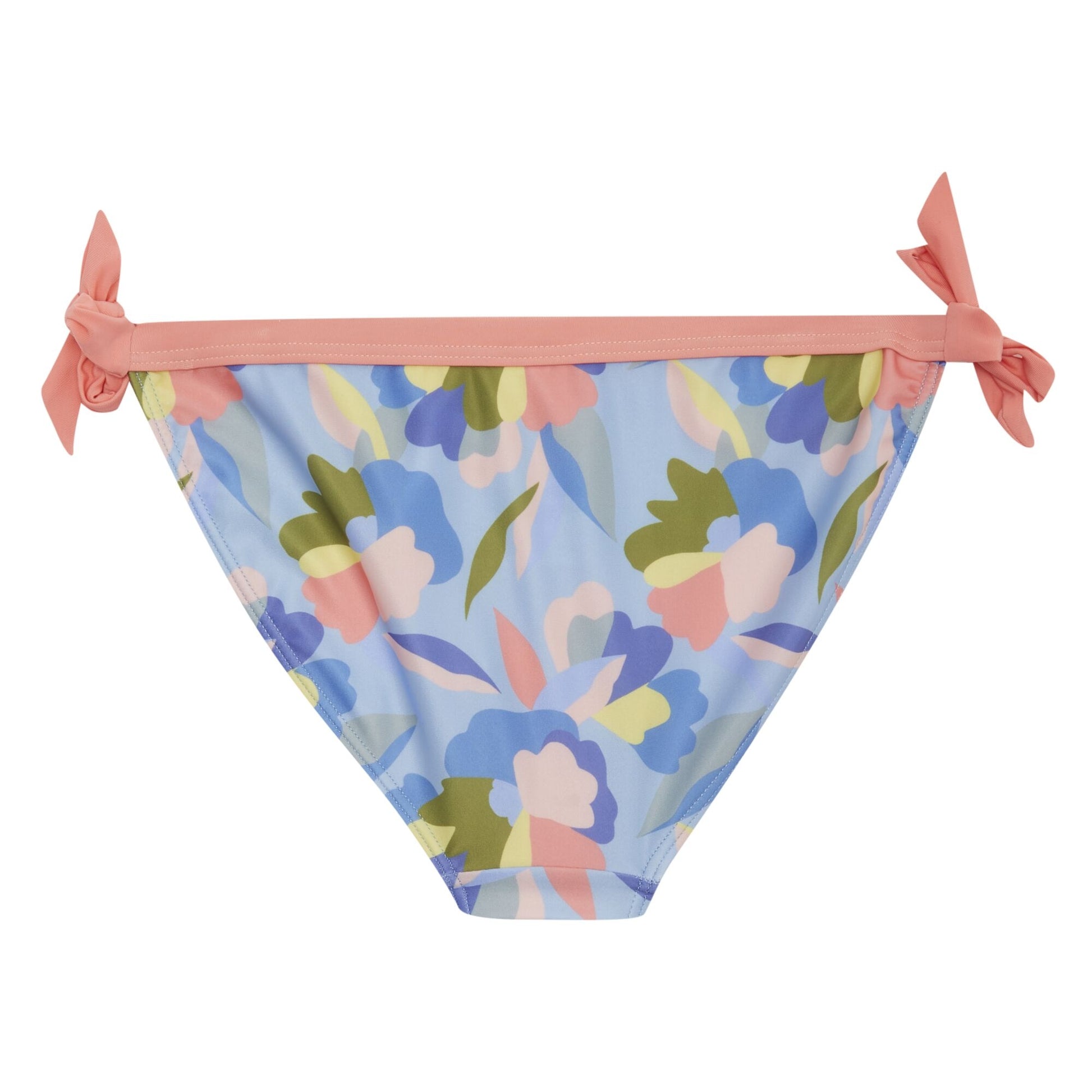 Blue-Green-Pink - Back - Regatta Womens-Ladies Flavia Abstract Floral String Bikini Bottoms