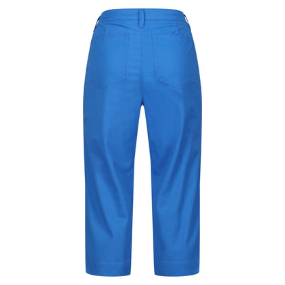 Sonic Blue - Back - Regatta Womens-Ladies Bayletta Capri Trousers