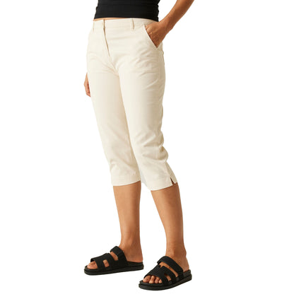 Light Vanilla - Front - Regatta Womens-Ladies Bayletta Capri Trousers