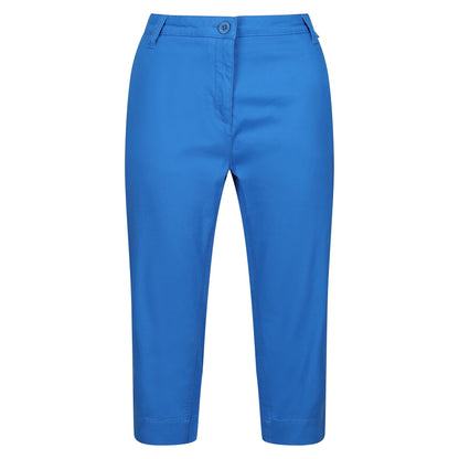 Sonic Blue - Front - Regatta Womens-Ladies Bayletta Capri Trousers