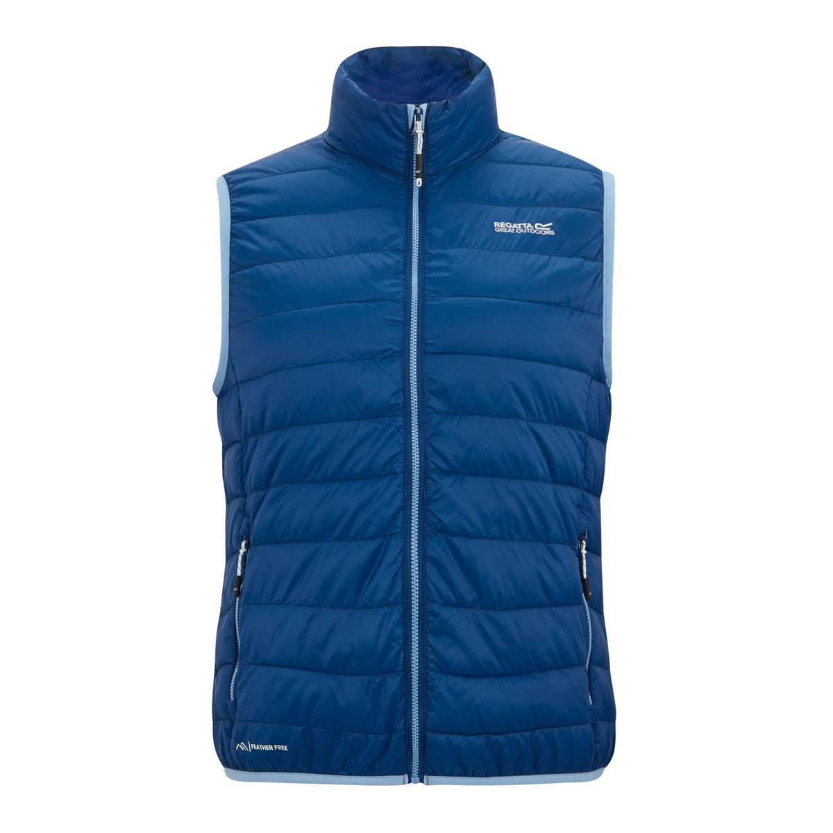 Aviator Blue-Washed Denim - Front - Regatta Womens-Ladies Hillpack II Gilet