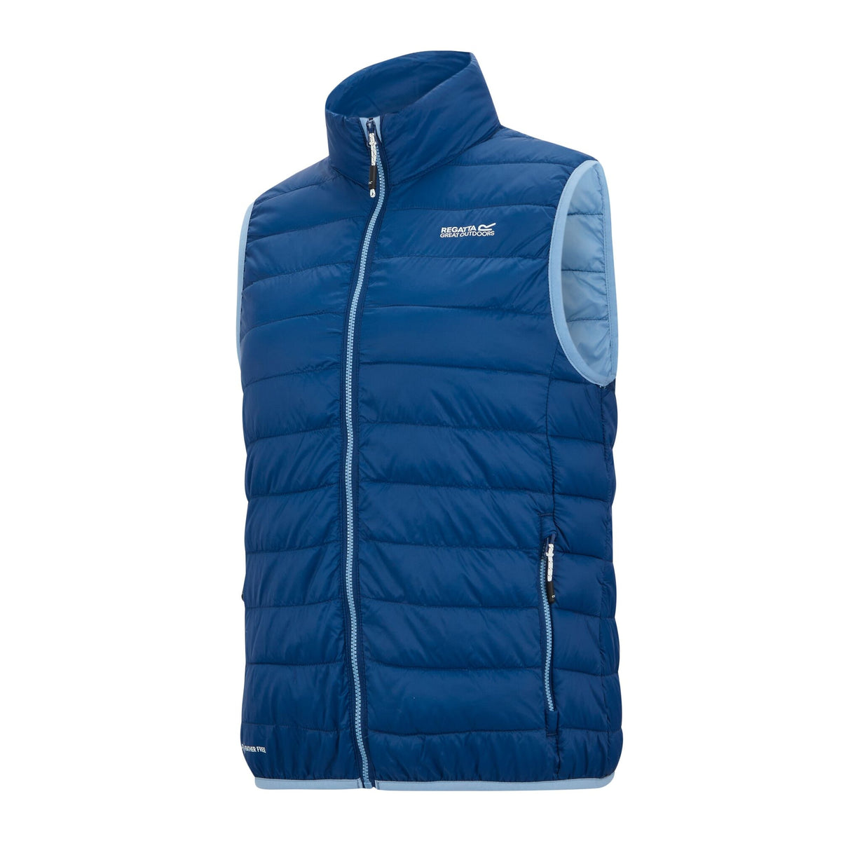 Aviator Blue-Washed Denim - Side - Regatta Womens-Ladies Hillpack II Gilet