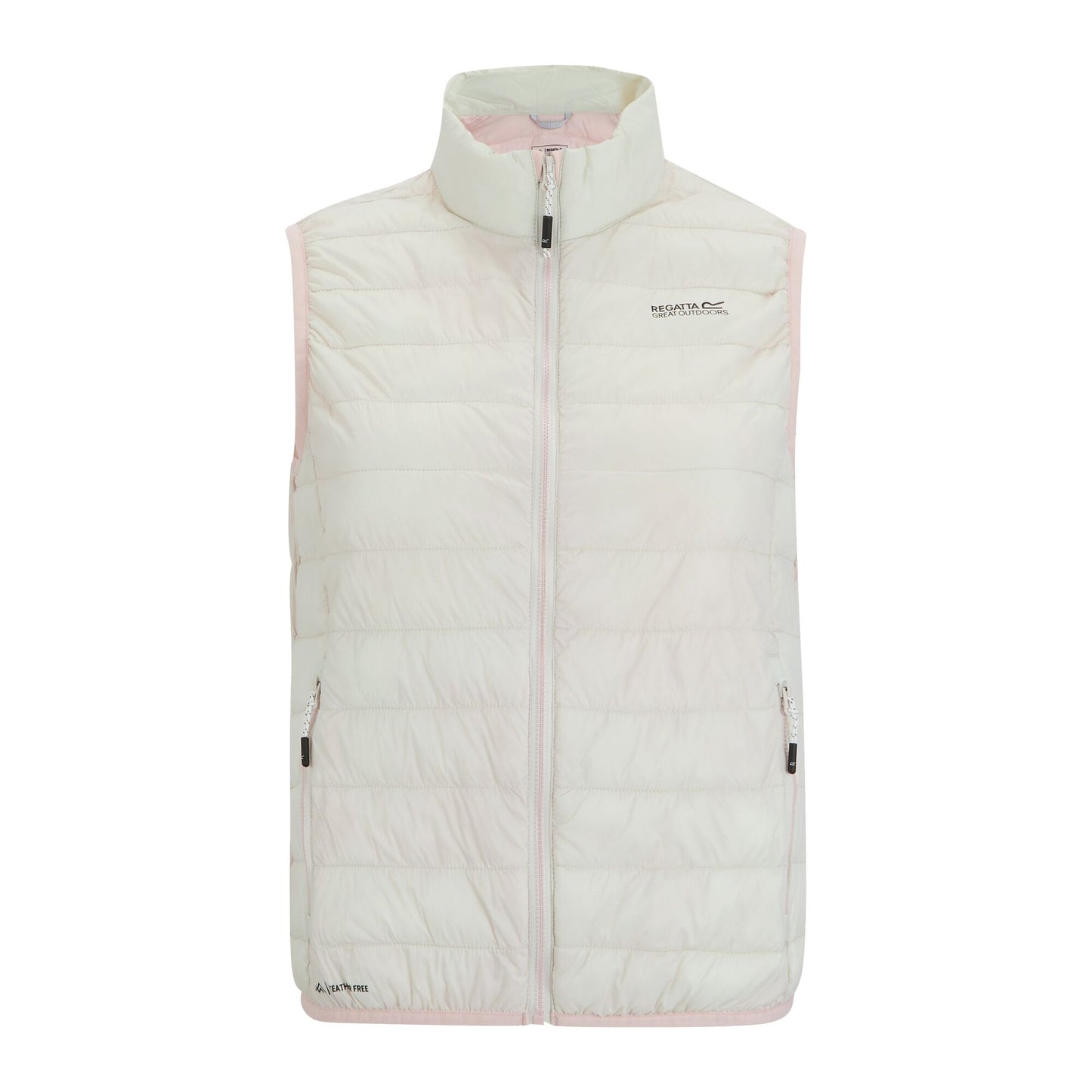 Barely White-Pink Haze - Front - Regatta Womens-Ladies Hillpack II Gilet