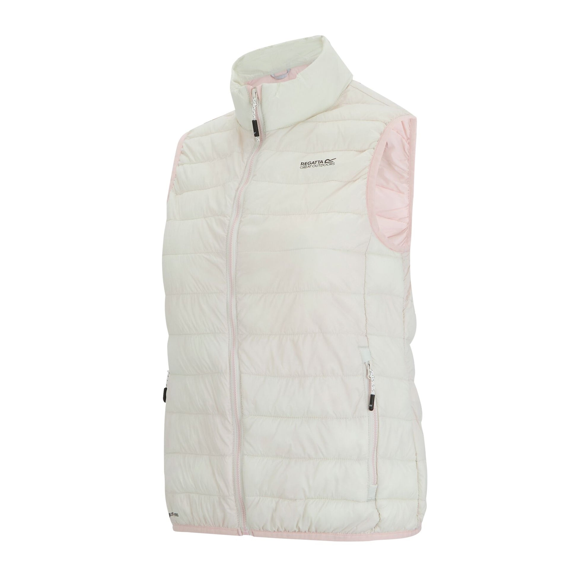 Barely White-Pink Haze - Side - Regatta Womens-Ladies Hillpack II Gilet