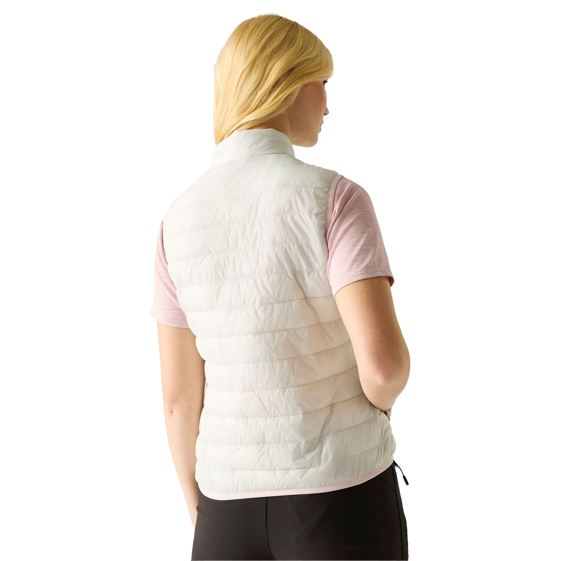 Barely White-Pink Haze - Pack Shot - Regatta Womens-Ladies Hillpack II Gilet