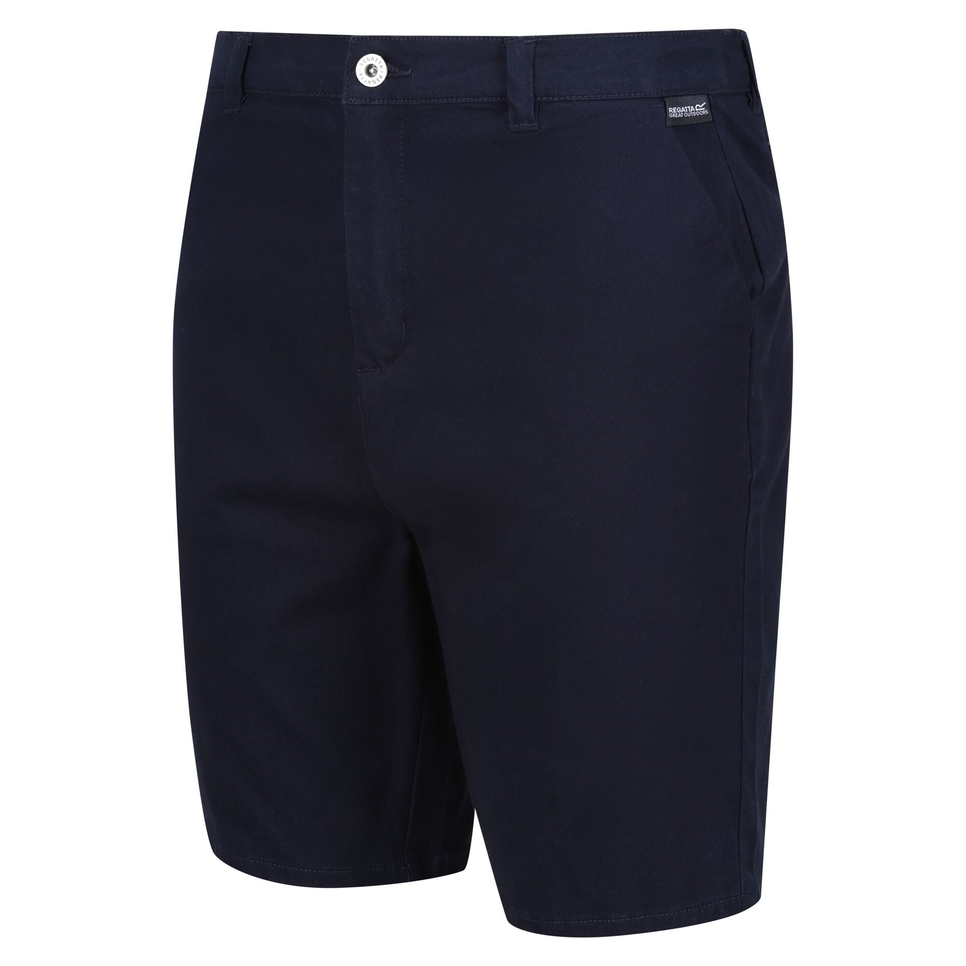 Navy - Side - Regatta Mens Sabden Chino Shorts