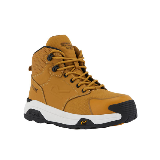 Honey-White - Front - Regatta Professional Mens Nubuck Safety Boots