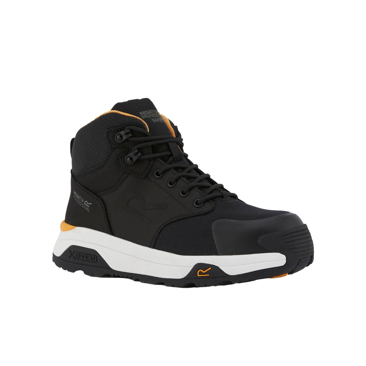 Black-White - Front - Regatta Professional Mens Nubuck Safety Boots