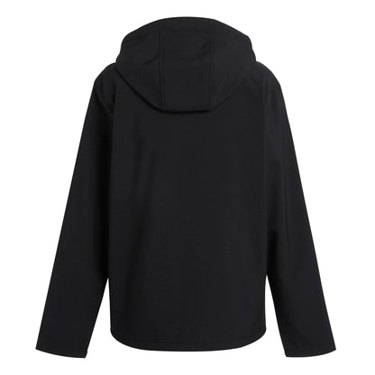 Black-Orange Pop - Back - Regatta Professional Mens 2 Layer Soft Shell Jacket