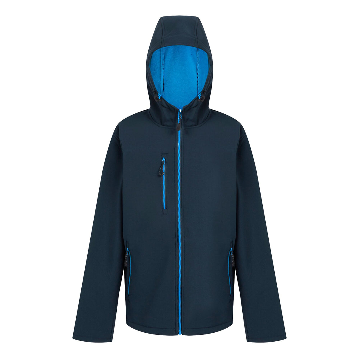 Navy-French Blue - Front - Regatta Professional Mens 2 Layer Soft Shell Jacket