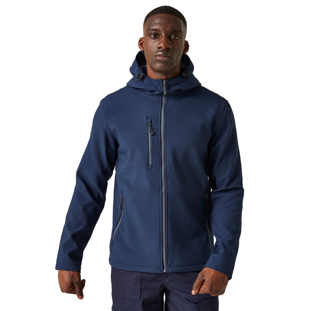 Navy-Seal Grey - Side - Regatta Professional Mens 2 Layer Soft Shell Jacket