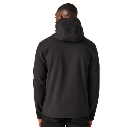 Black-Classic Red - Lifestyle - Regatta Professional Mens 2 Layer Soft Shell Jacket