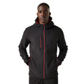 Black-Classic Red - Side - Regatta Professional Mens 2 Layer Soft Shell Jacket