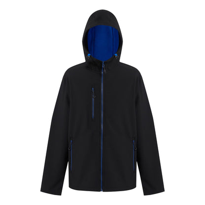 Black-New Royal - Front - Regatta Professional Mens 2 Layer Soft Shell Jacket