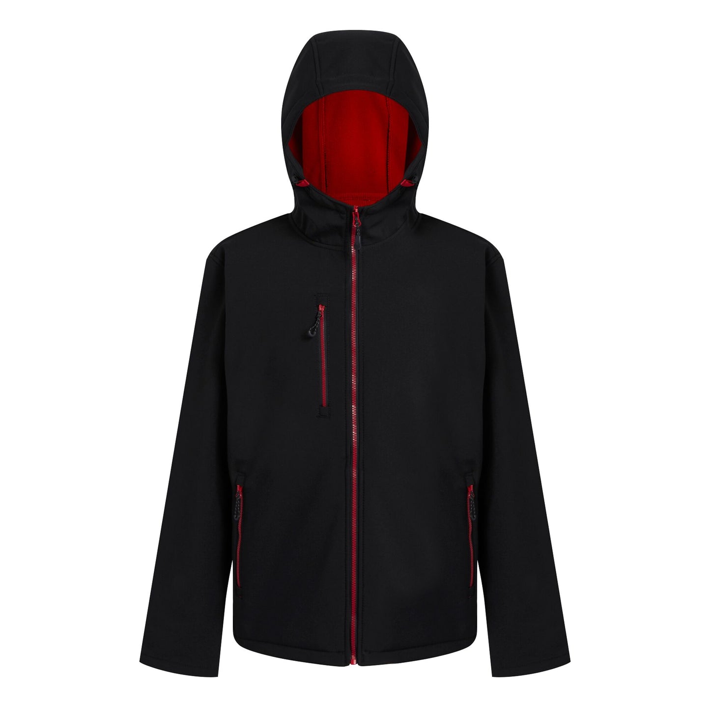 Black-Classic Red - Front - Regatta Professional Mens 2 Layer Soft Shell Jacket