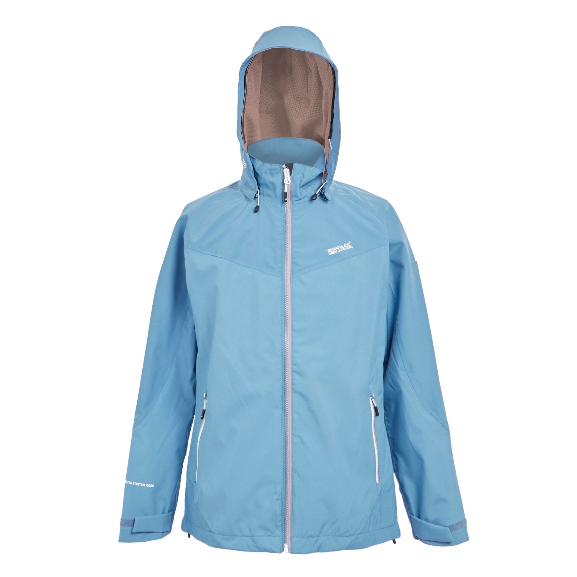 Coronet Blue-Heather - Front - Regatta Womens-Ladies Bosfield II Waterproof Jacket