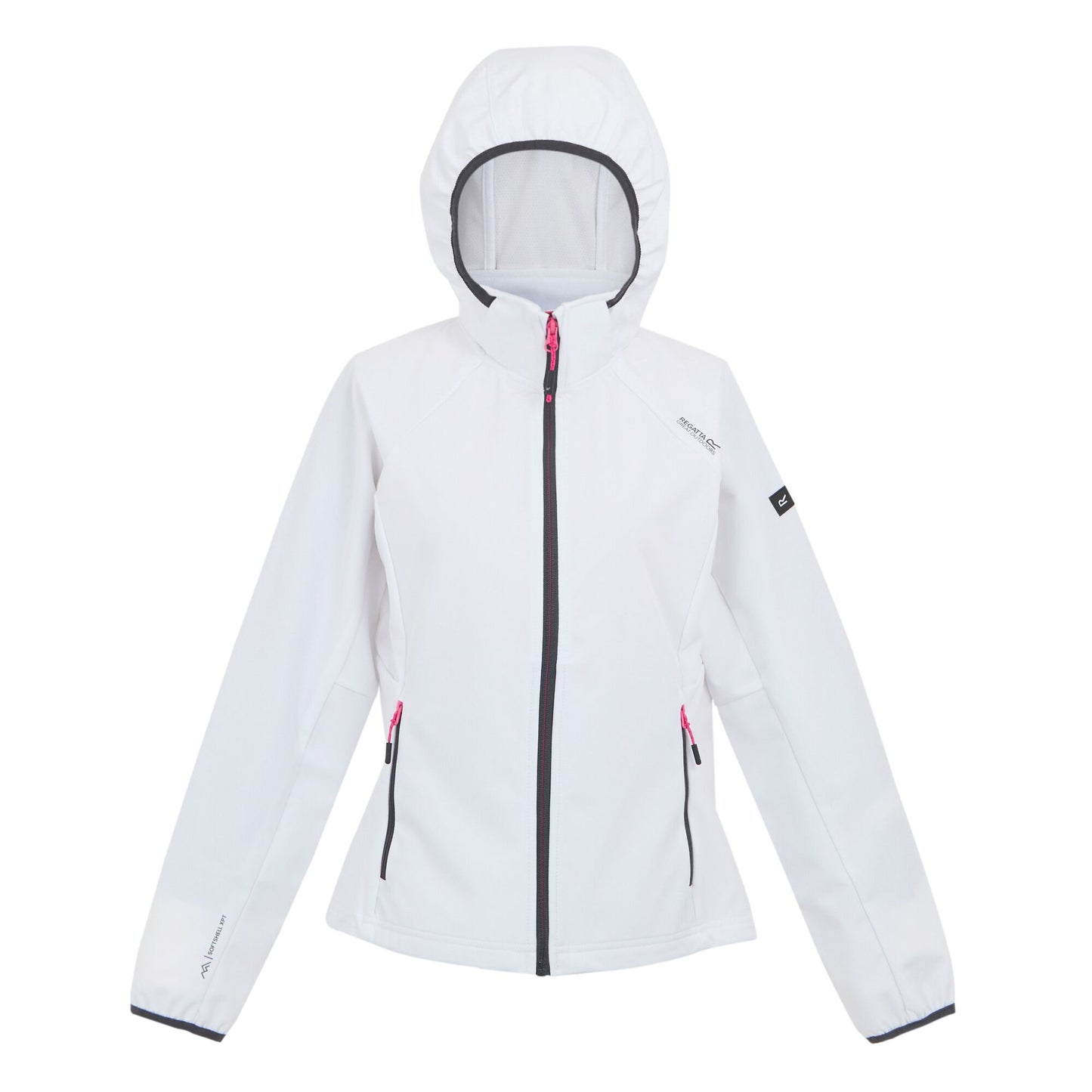 White-Seal Grey - Front - Regatta Womens-Ladies Bourda Soft Shell Jacket