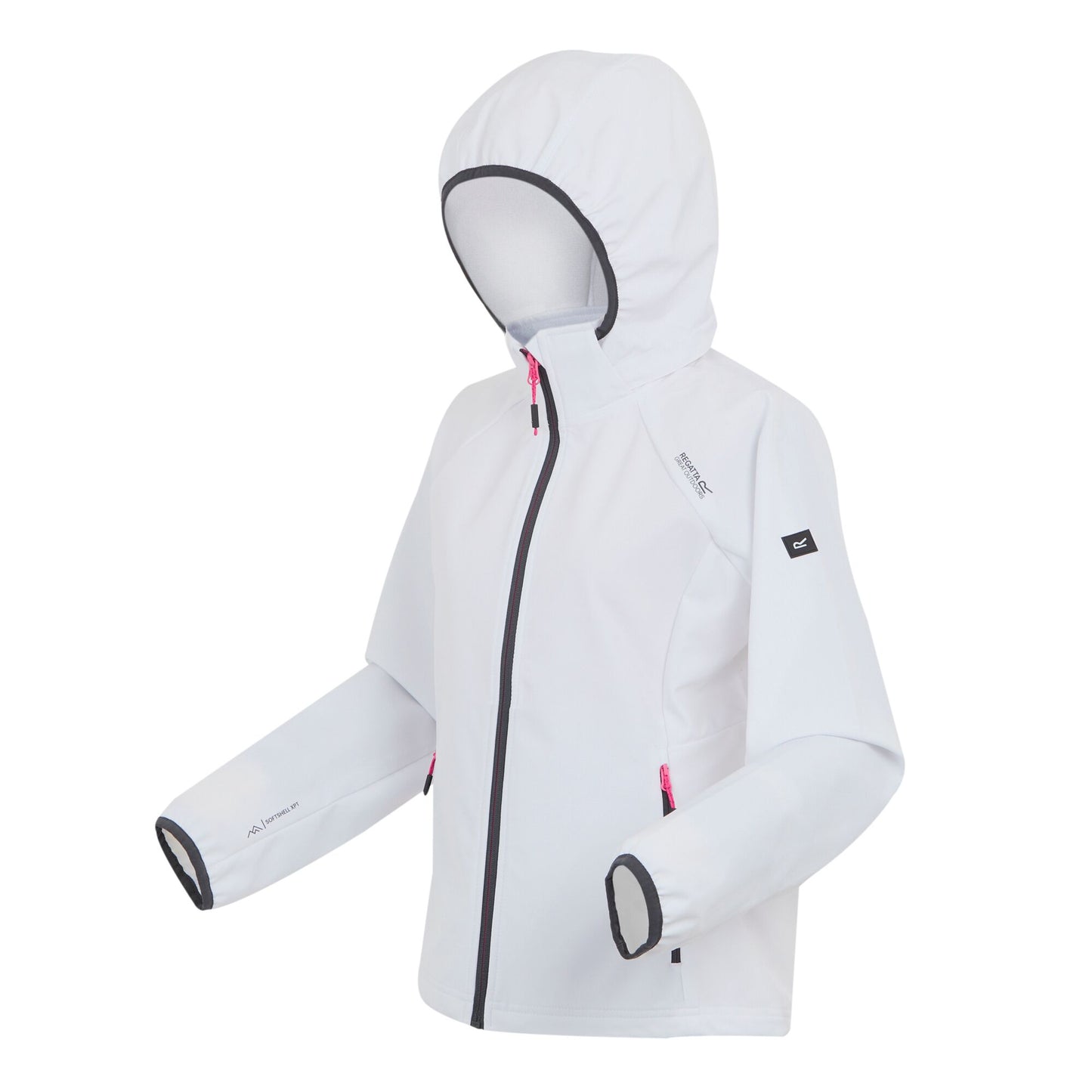 White-Seal Grey - Side - Regatta Womens-Ladies Bourda Soft Shell Jacket