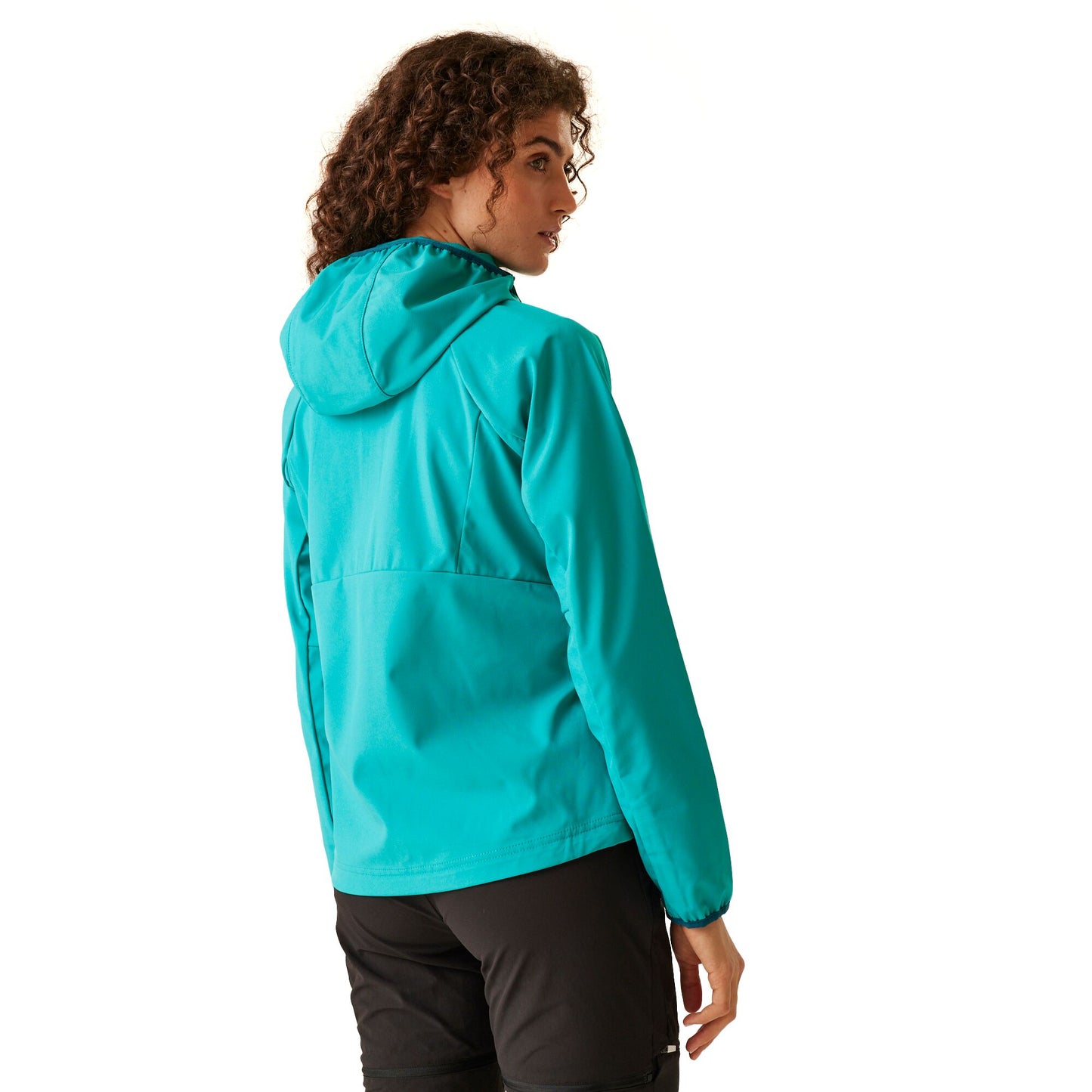 Tahoe Blue-Moroccan Blue - Back - Regatta Womens-Ladies Bourda Soft Shell Jacket