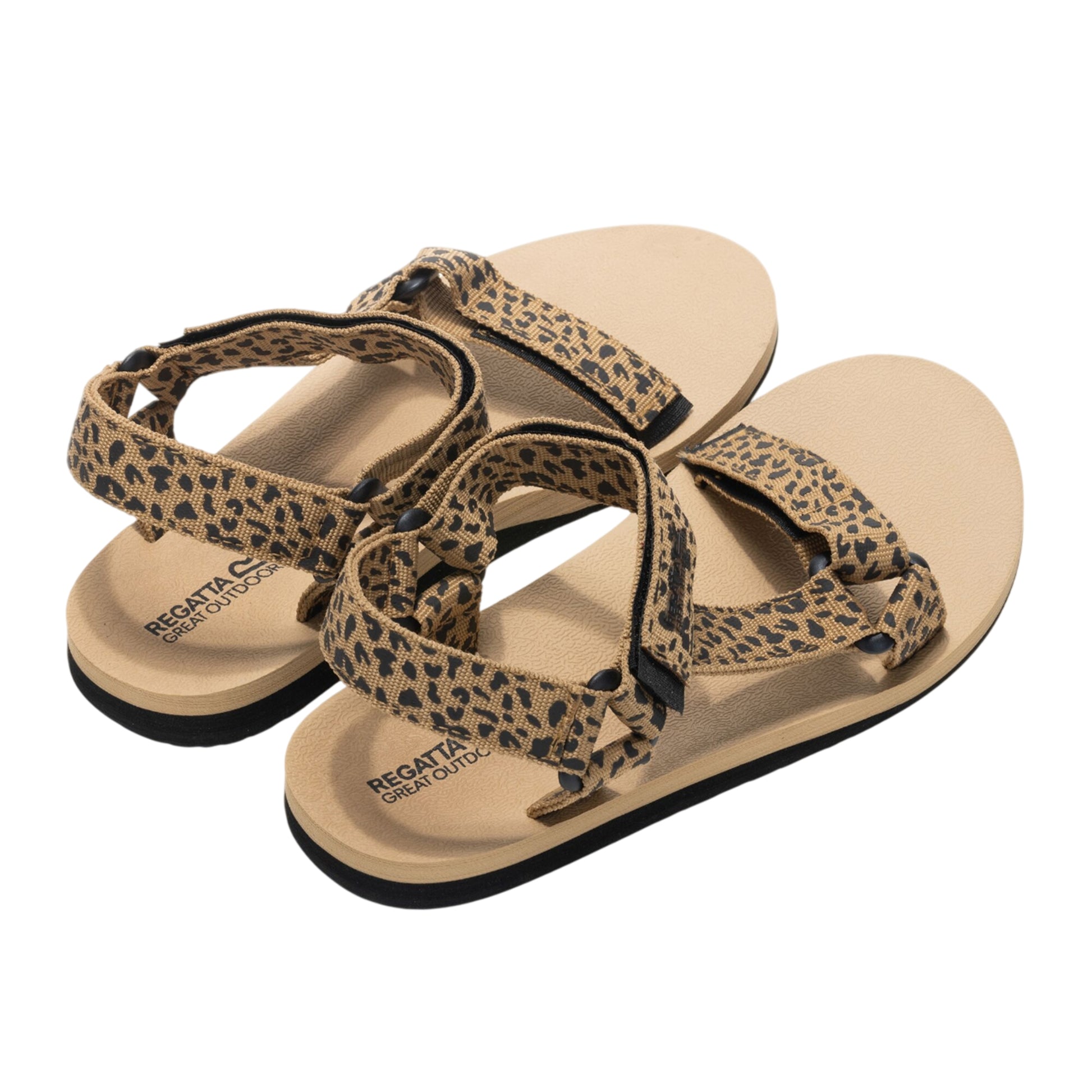 Leopard-Black - Back - Regatta Womens-Ladies Lady Vendeavour Polka Dot Sandals
